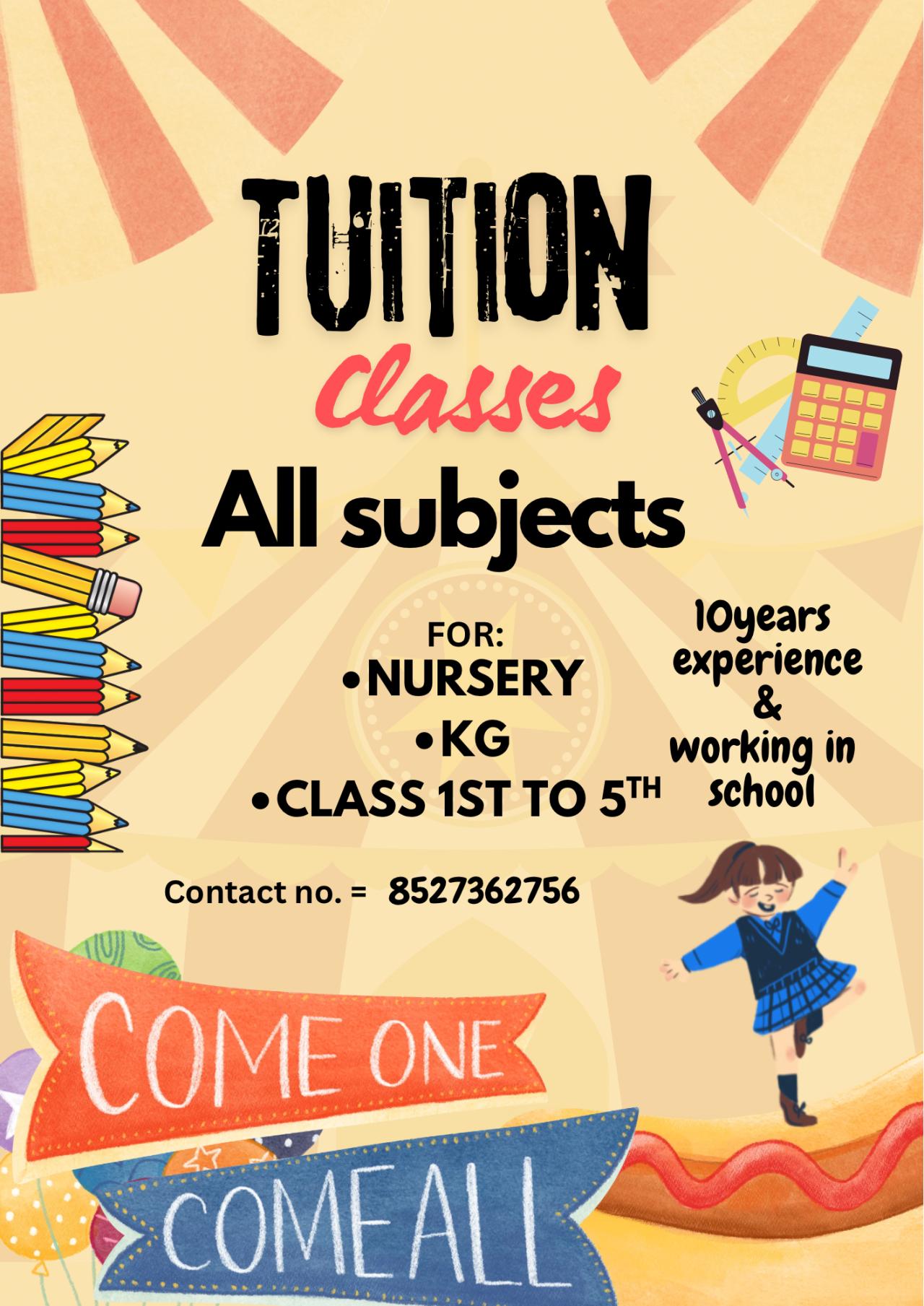 Classes 1 to 5